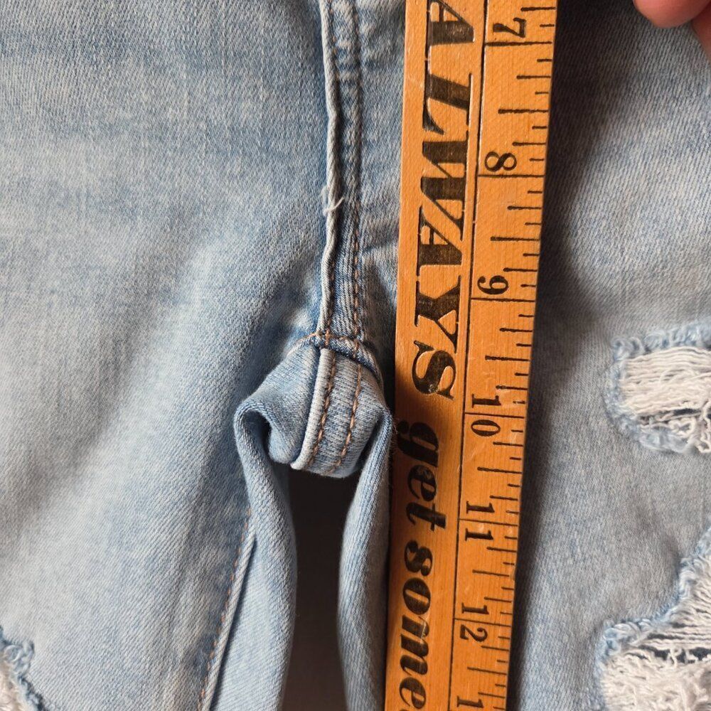 EUC AMERICAN EAGLE OUTFITTERS NEXT LEVEL STRETCH HI RISE JEGGING RIPPED SIZE 4 R - Picture 15 of 16
